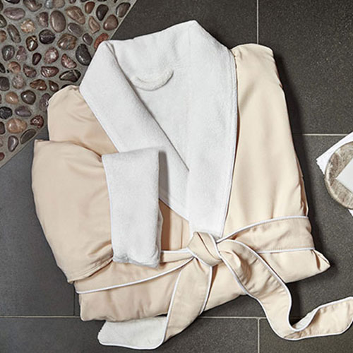 Microfiber spa robe