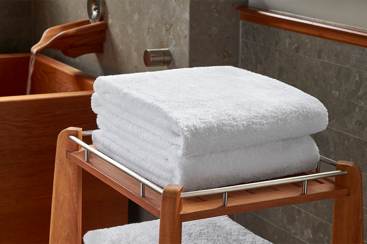 Angle Bath Sheet  W Hotels Luxury Towels, Robe and Bath Collection