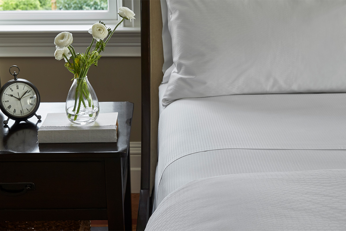 The Ritz-Carlton Hotel Hotel Stripe Bed & Bedding Set